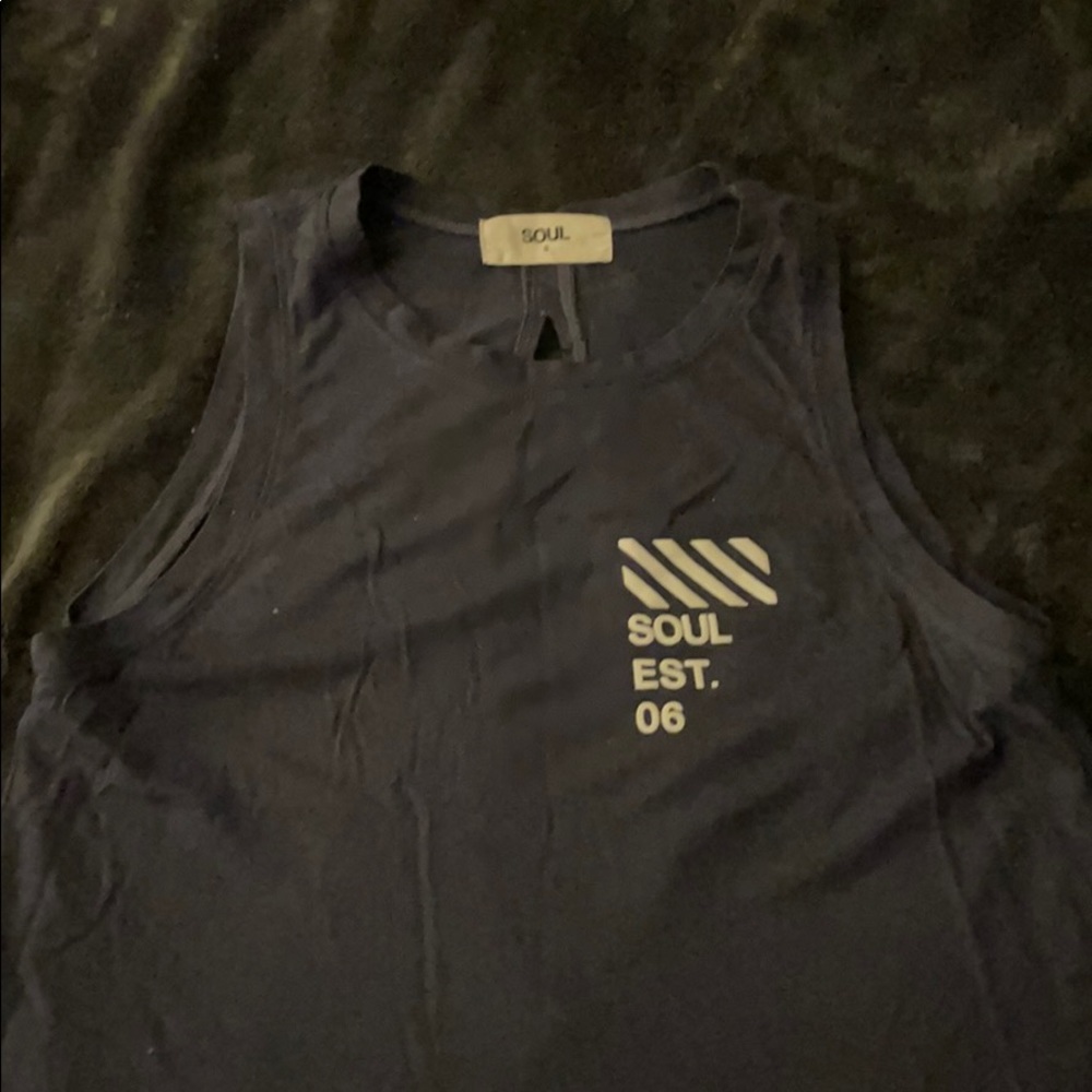 SoulCycle Tank, Navy, Sz Small